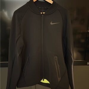 Nike Black Bomber Jacket Modern Athletic Design